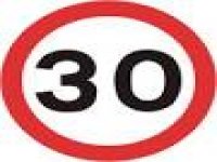 30 mph sign